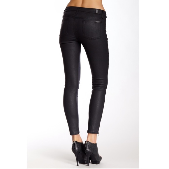 7 for all Mankind Zipped Brushed Skinny Jeans 25 - Picture 2 of 7